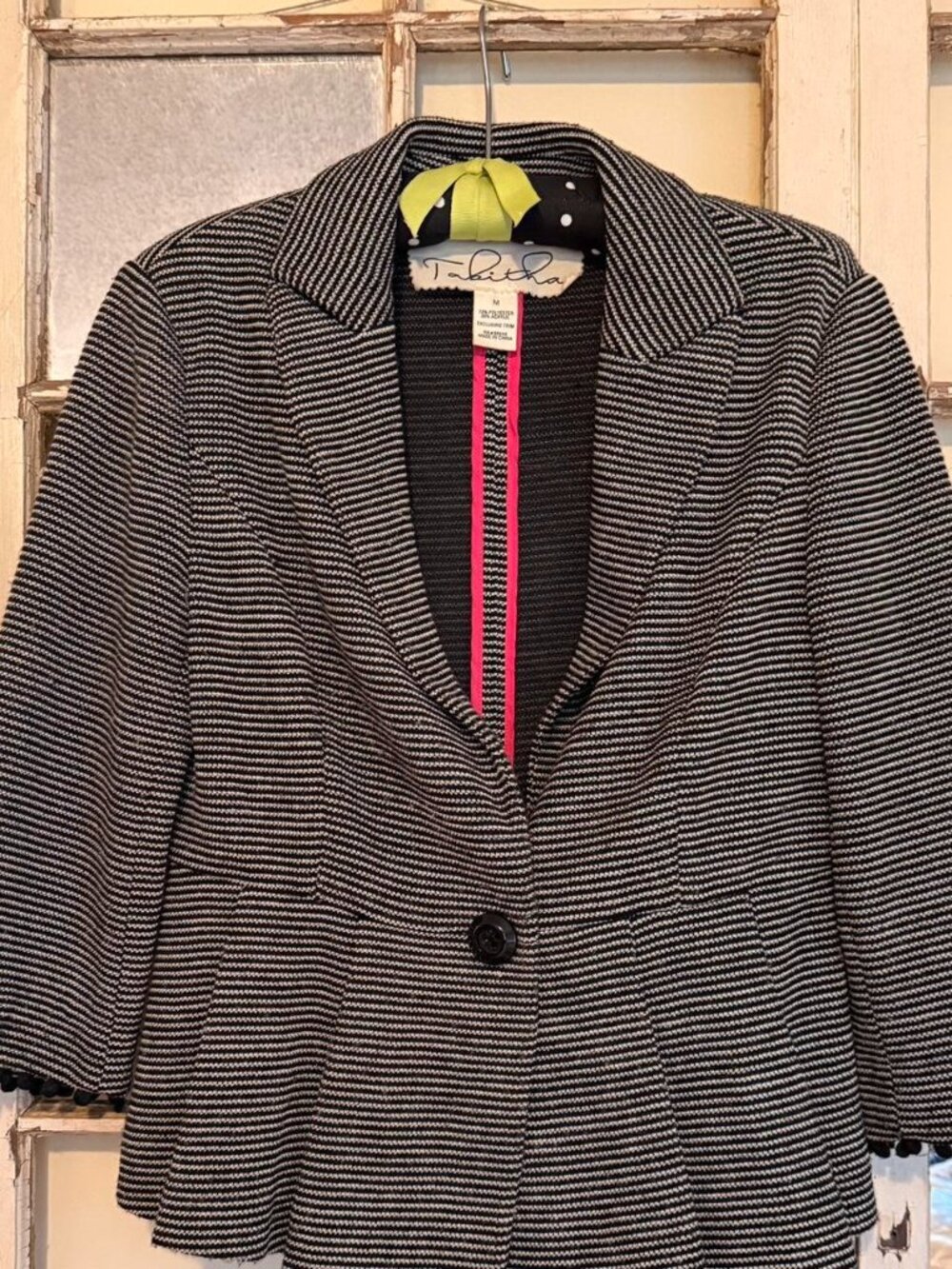 Tabitha Simmons Women's Black and White Jacket